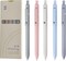 5-Piece Gel Ink Pens, 0.5mm Fine Point, Quick-Dry Black Ink, Morandi Colors